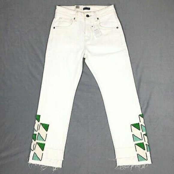 Levi's Denim - Levis hand beaded Cropped jeans